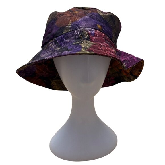 Floral Bucket Hat With Satin Lining - Picture 2 of 6